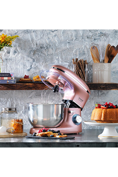 Schafer Prochef Xl Stand Şef Mikser Rosegold - 6 Kademeli Hamur Yoğurma Makinesi Güçlü Motor