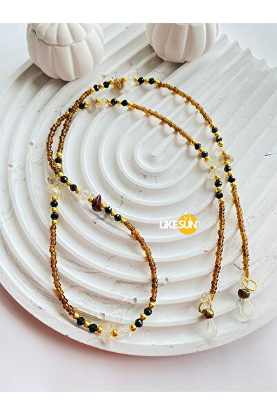 LiKESUN حبل نظارات نسائي بتصميم خفيف (قلادة مزدوجة التغليف) 70 سم