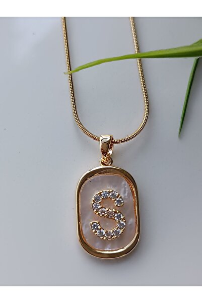 Blotch قلادة من الفولاذ المقاوم للصدأ أنيقة وأنيقة من حجر الزركون اللؤلؤي على...