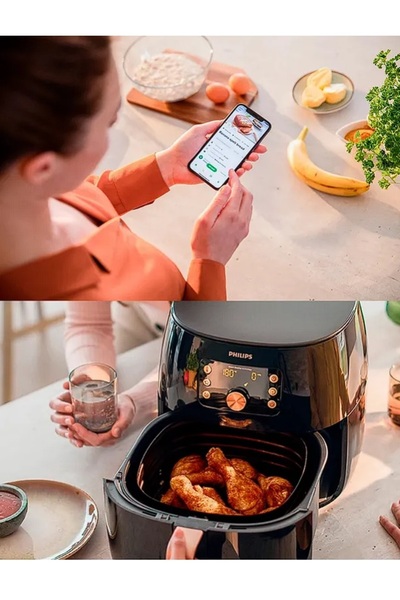 Philips Airfryer Xxl 6 Kişilik 7.3 Lt Yağsız Fritöz - Şık Tasarım - Geniş Hacim