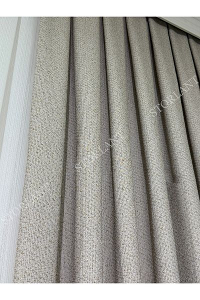 Storlant Puffy Gravel Earth Pattern Linen Background Curtain L Product Frequently Pleated L Accessory Gifted L Single Wing