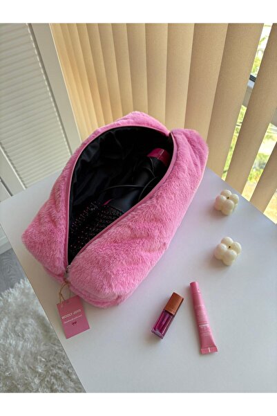 luckyjoys حقيبة دايسون Airwrap القطيفة من كاندي بينك - مصفف شعر، حقيبة سفر