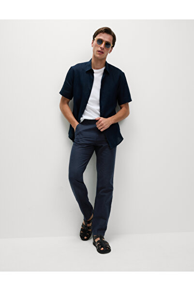 Marks & Spencer Regular Fit Keten Karışımlı Chino