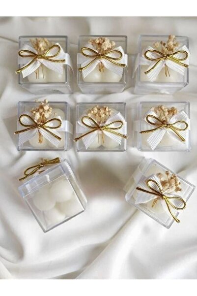 Genel Markalar Etiket Baskılı, 4*4 mika kutu mini bubble mum , Söz, Nişan, Dü...