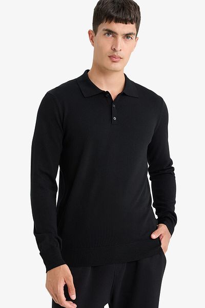 DeFacto Polo Neck Premium Soft Knitwear Sweater - Standard Fit D0454Ax24Au
