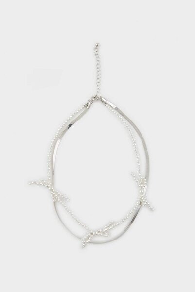 DeFacto Kadın Silver Kolye E6719AXNS