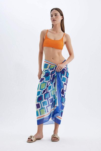 DeFacto Be in Love Patterned Regular Fit Beachwear - D2745AXNS