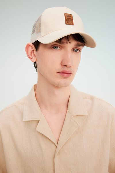 DeFacto Men's Label Printed Woven Baseball Basketball Cap B7990AX24SM