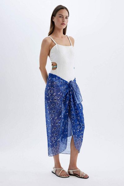 DeFacto Be in Love Patterned Regular Fit Beachwear - D2745AXNS