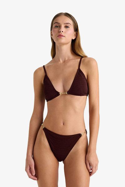 DeFacto Regular Fit Crinkle Fabric Bikini Bottom-Fall in Love B6931Ax24Sm