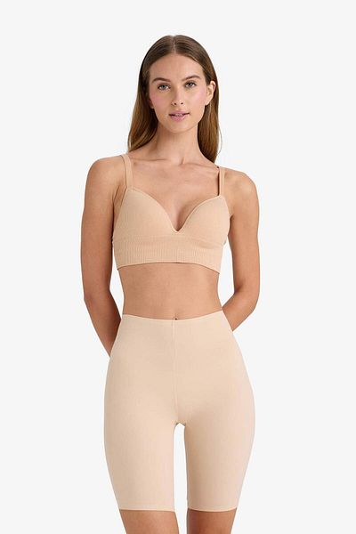 DeFacto Skin Color Micro Shorts Corset-Fall in Love E5195Ax25Sp