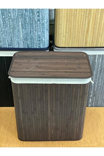 Sever Bambu2 Bölmeli Kirli Çamaşır Sepeti Dikdörtgen Fma07205 Fma03159
