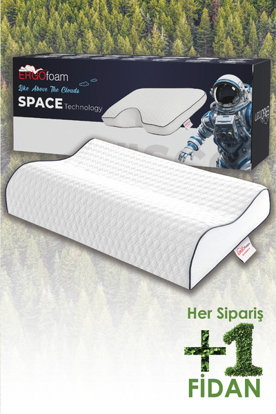 Ergofoam Anatolia Yüksek Çift Boyun Destekli Visco Ortopedik Yastık