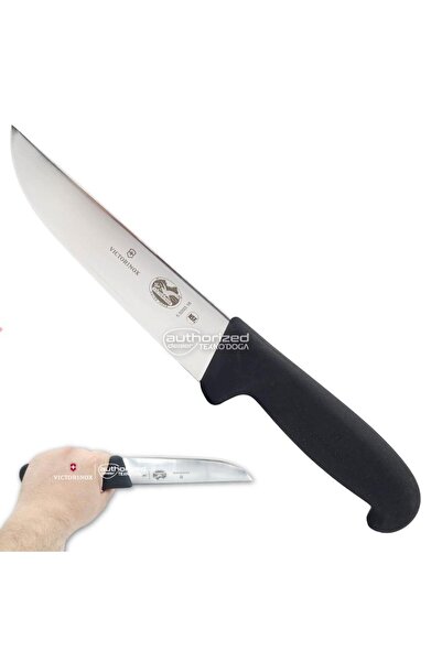 Victorinox Fibrox 16cm Kasap Kelle Bıçağı 5.5203.16 Siyah