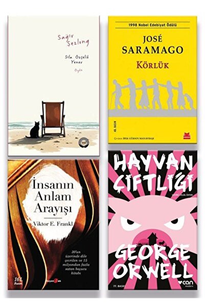 Yaka Yayınları Sağır Şezlong & Körlük & İnsanın Anlam Arayışı & Hayvan Çiftli...