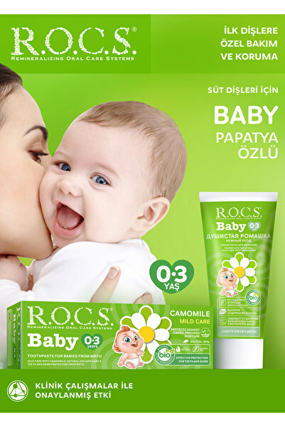 R.O.C.S. Rocs Baby 0-3 Yaş Papatya Özlü Diş Macunu