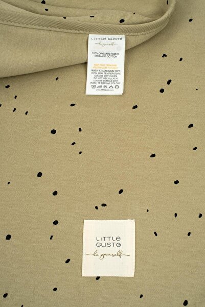 Little Gusto Double Layer Baby Blanket Khaki Organic Cotton 80x100cm