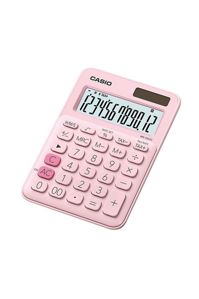 Casio Desk calculator 12 digits MS-20UC pink