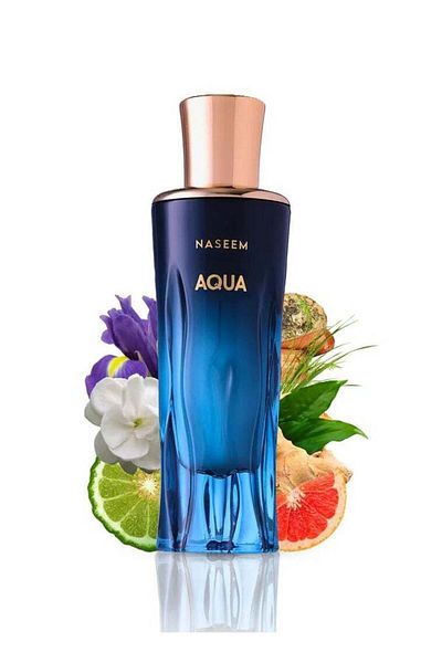 Naseem Aqua Perfume Sweet Salty Water Aroma | Sharp Ginger & Bitter Grapefruit | Elegant Ambroxan |