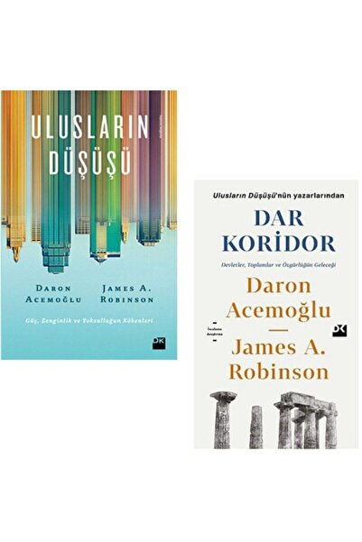 Doğan Kitap Daron Acemoğlu Ulusların Düşüşü + Dar Koridor 2 Kitap Set (500 lü...
