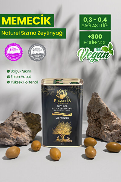 Phaselis Olive Premium Memecik Soğuk Sıkım Zeytinyağı 1l
