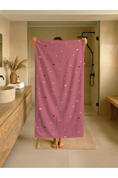 Talia Home Prosop de plajă, mare, piscină cu model de stele pentru copii TLAP...