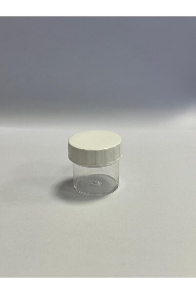 ÇEVRİM PLASTİK 15 ml 50 Adet Plastik Şeffaf Kapaklı Kap, Krem Kutusu, Takı Ku...