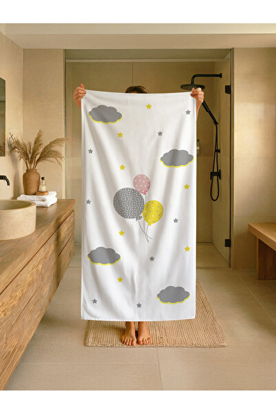 Talia Home Παιδική πετσέτα παραλίας - θάλασσας - πισίνας με σχέδια με μπαλόνι...