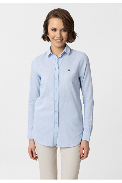 Williot قميص Glorinda النسائي ذو المقاس النحيف مع تفاصيل مطرزة