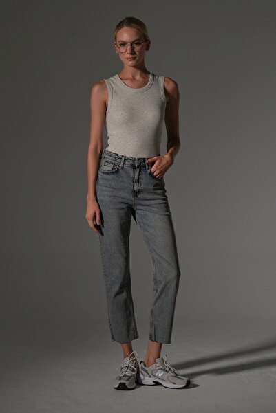 Maule 96% Compact Combed Cotton, Flexible Fabric Sleeveless Crew Neck Long Length Women's Tank Top