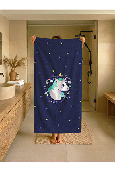 Talia Home Σκούρο μωβ Παιδική πετσέτα παραλίας - θάλασσας - πισίνας με σχέδιο...