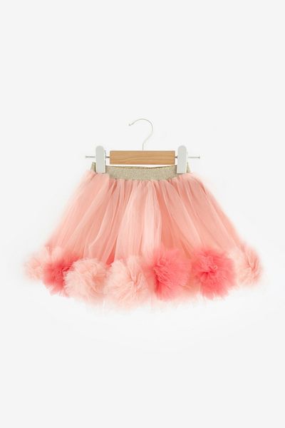 Le Mabelle Powder Pompom Detailed Girl's Skirt - Hilda