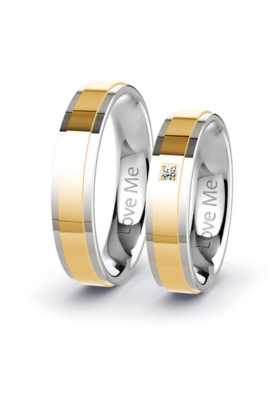 Love Me Yeni Model 1 Adet Mücevher Kalitesinde 5.5mm Altın Beyaz 2 Renk Karar...