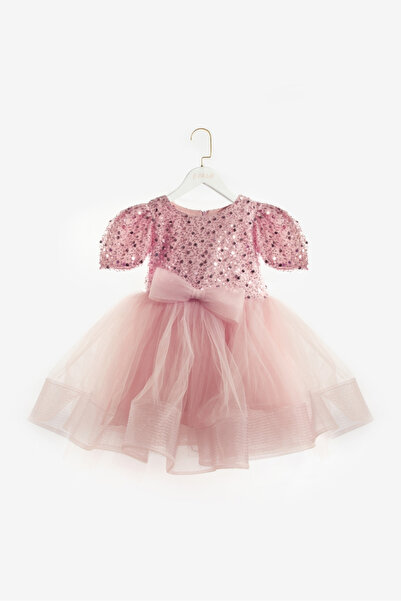 Le Mabelle Κοριτσίστικο φόρεμα με πούλιες σε σκόνη - Gloria