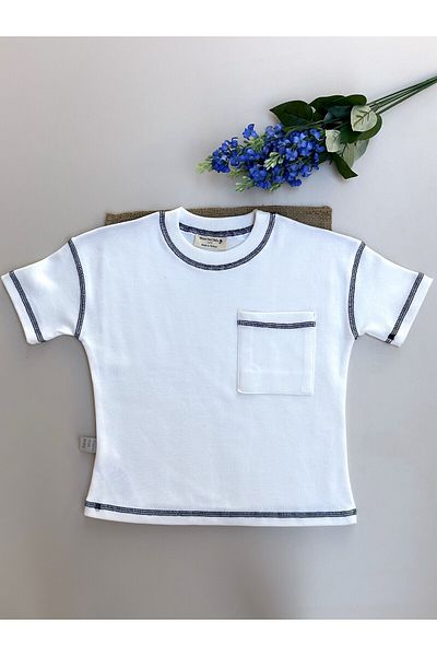 Mama Miel Baby Oversize T-Shirt with Pocket - 100% Cotton