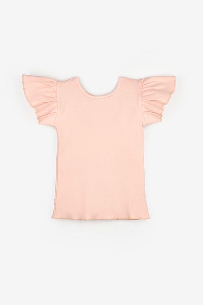 Le Mabelle Salmon Back Cross Girl's T-Shirt - Julie