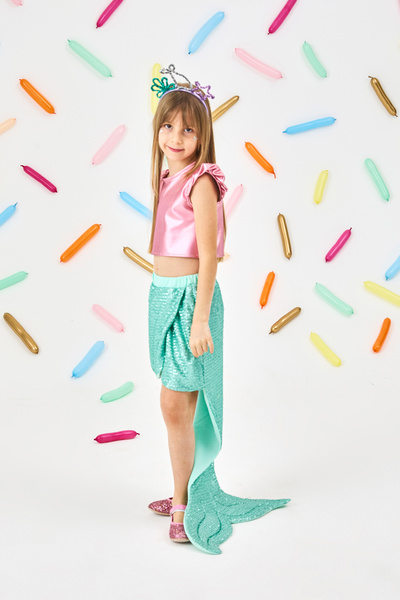 Le Mabelle Liliana Children's Double Suit with Mermaid Skirt