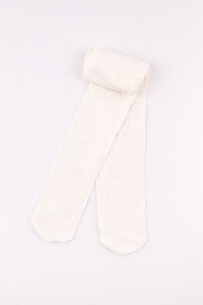 Le Mabelle Ecru Girl's Banana Pantyhose