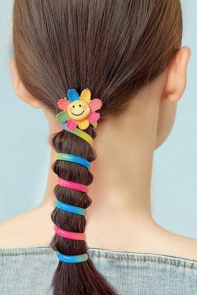 Le Mabelle Multicolored Daisy Figured Girl's Pasta Buckle