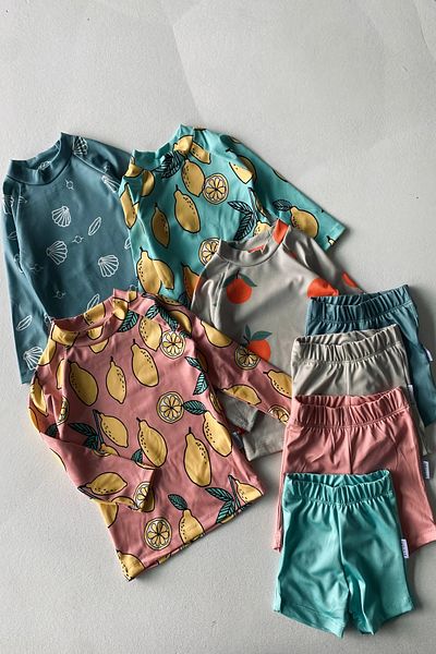 rg kidsstore Uv Protection Baby Long Sleeve Shorts Swimsuit – Sun Protection Sea and Pool Swimsuit