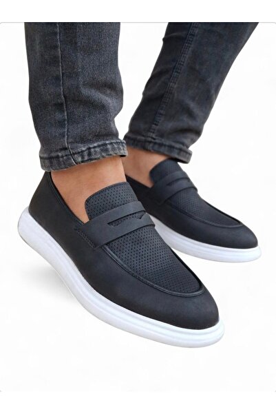 RONX Faux Leather Black Men's Shoes - Stylish and Comfortable Casual Classic ...