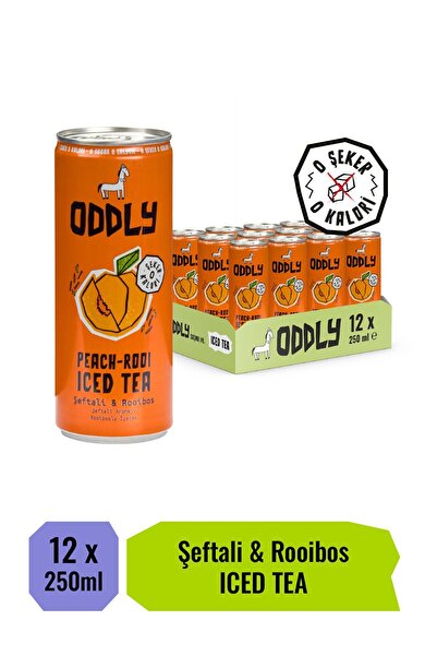 ODDLY PEACHROOI SOĞUK ÇAY KUTU ŞEFTALİ ROOIBOS - 0 ŞEKER & 0 KALORİ 250 ML - ...