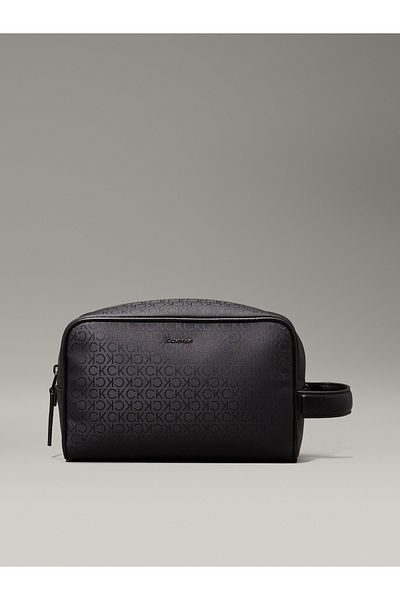Calvin Klein Men Black Ck Sleek Washbag