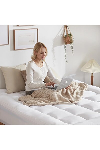 KOZZY HOME 1000 Gr Fitted Orthopedic Sleeping Pad for Hard Beds, 2 Pcs Pillowcases as Gifts