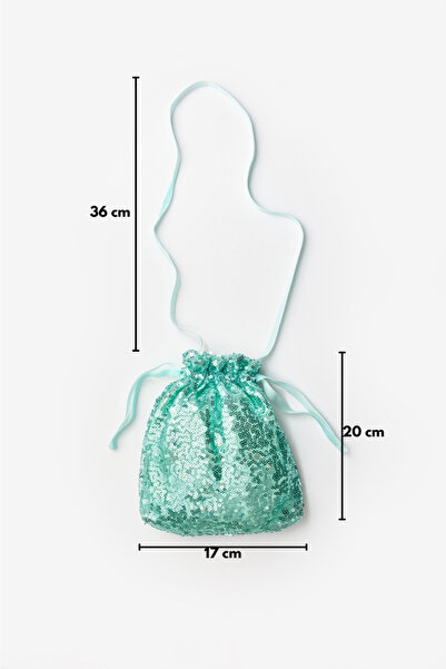 Le Mabelle Mint Sequined Girl's Bag
