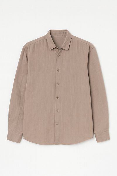 Redline Comforted Men's Oversize Cotton Shirt Soil