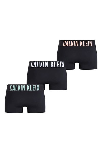 Calvin Klein Ανδρικό λογότυπο επωνυμίας με ελαστική ζώνη κατάλληλο για καθημερινή χρήση Μαύρο-Μαύρο-Μαύρο Boxer 000NB3