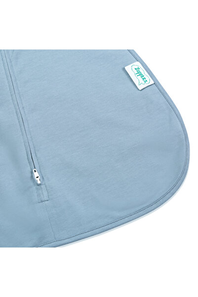 Zuppers Organic Cotton Butterfly Swaddle Sleeping Bag - Ice Blue - 0.3 Tog