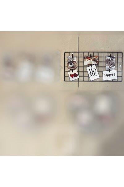 77 Mathew 60 cm Metal Tel Fotoğraflık Pano Kalpli Notluk Duvar Dekoru Anı Pan...