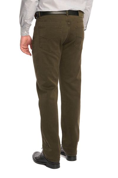 Centini Men's classic straight-cut trousers, khaki